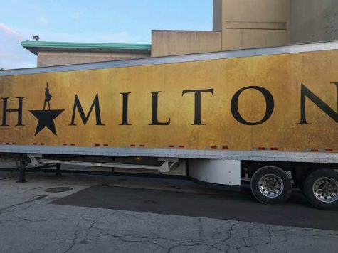 The semi-truck for the touring Hamilton production.