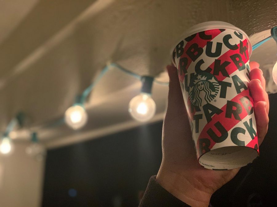 One+of+Starbucks+2019+holiday+cup+designs.+The+cup+controversy+started+in+2015%2C+but+the+brand+faces+yearly+backlash+for+making+plain+holiday+cups.