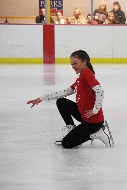 Emma Wheatley ice skates.
