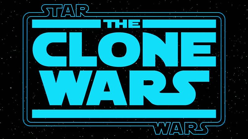 The logo for The Clone Wars.