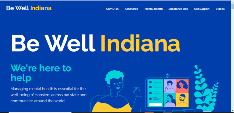 A screenshot of Be Well Indianas site map.