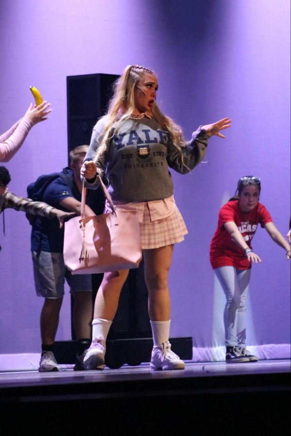 Claire Reckert 23 plays the mean girl Savannah Sweetzer during Act I of Freaky Friday.