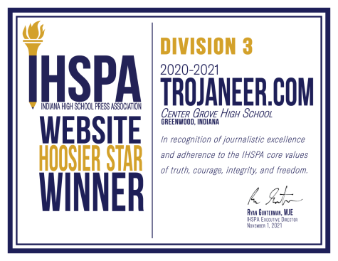 Trojaneer staff honored with two Indiana High School Press Association Hoosier Star Awards