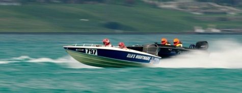 Stancombe races on his powerboat Ellas Nightmare. Photo contributed