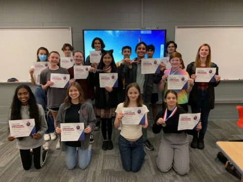 French students honored for proficiency in language