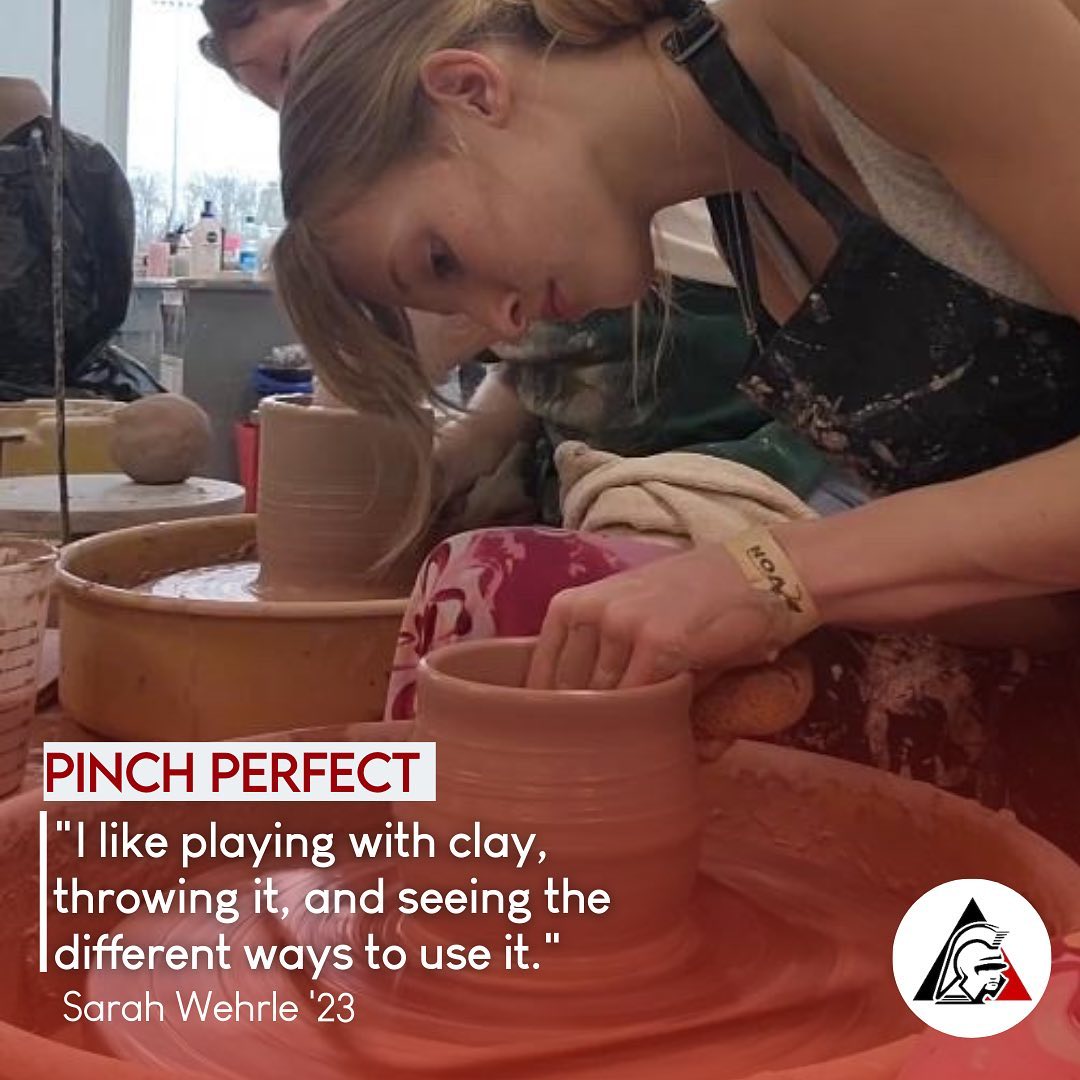 Senior Sarah Wehrle has been spending her time furthering her skills in the art of ceramics through ceramics classes where she creates mugs, sculptures and vases.
ย ย ย ย ย ย ย ย โRight now we are kind of at the point where we do stuff on our own,โ Wehrle said. โWe are doing our own assignments; we are using different types of clay with lighter and darker values, which we can experiment with on our own. We had to make a character or an object from the media. I chose a demogorgon from โStranger Things,โ which was really fun to make. I like the bigger throwing pieces like vases and I also like making mugs.โ
ย ย ย ย ย ย ย ย Teacher Nathan Fry aided in progressing Wehrleโs artistic path when she began last year with her choice of doing art classes.
โI was in the first ceramics class last year and now I do advanced ceramics and AP art,โ Wehrle said. โMr. Fry has definitely helped me out a lot, and my sister used to help me a lot last year when she was in ceramics. Mr. Fry has helped me discover that I liked ceramics and he helped me grow more as an artist. The experience of the class is what I mostly remember. Mr. Fry is just a very fun person to be around. Being able to experiment and work with him is a great experience.โ
Wehrle said she has been able to take the fundamentals of art and ceramics and apply it to her everyday life.
โI just like that it is a nice creative outlet for me,โ Wehrle said. โI like playing with clay, throwing it, and seeing the different ways to use it. I experiment with different glazes, shapes, textures. One important thing I learned: sometimes you are going to mess up and things might break or even explode. I learned how to turn those into something cool or not get shaken up about and start over.โ
๐๏ธMunachi Johnson
๐ธ contributed