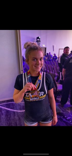 Senior Sophia Sabol takes part in professional powerlifting, which is a hobby she has been involved in since her sophomore year.