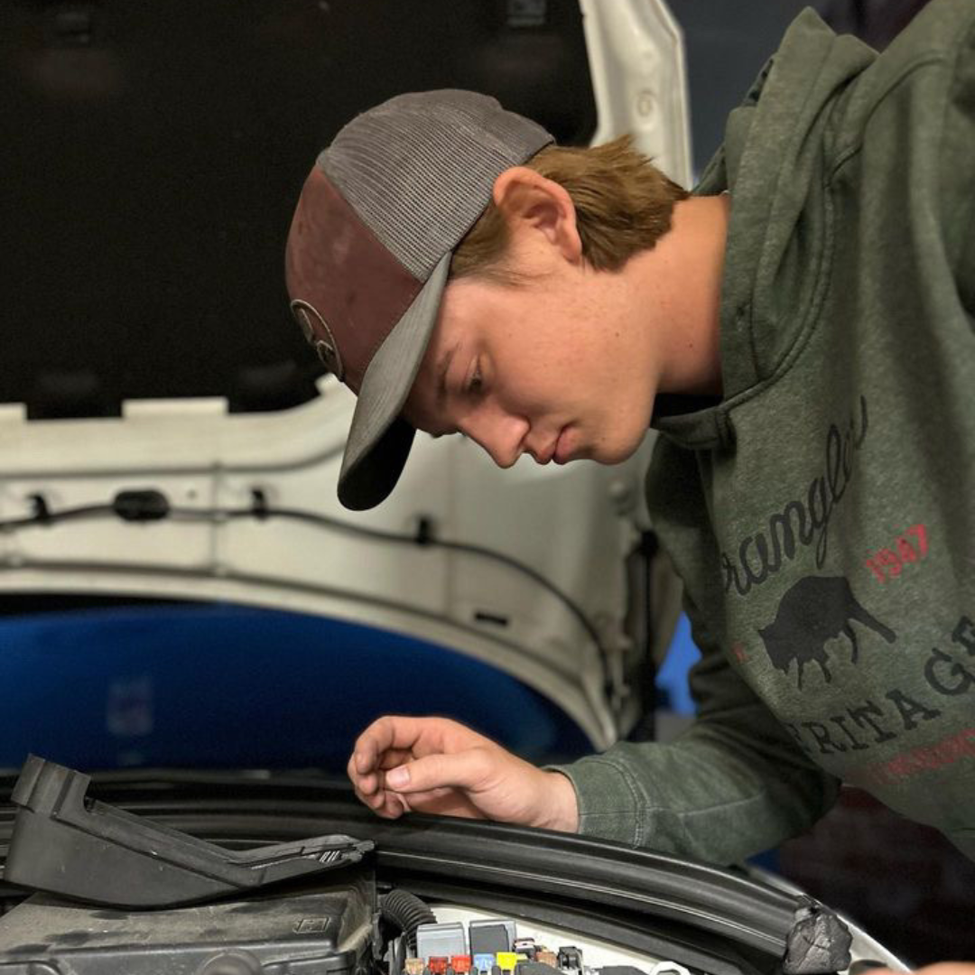 C9 has benefitted students such as senior Jay Keeton, who has been able to integrate himself into the hands-on environment when it comes to the subject of cars.