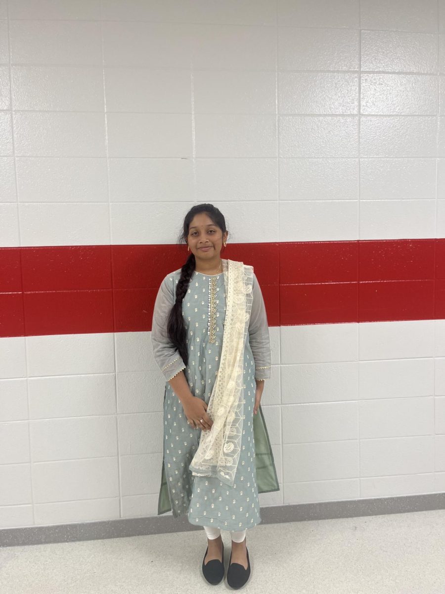 Deekshitha Daruvuri strikes a pose in her Indian dress before the Indian Culture Club's first meeting. Captured that morning, her vibrant attire set the tone for a day of celebration and cultural exploration.“I love wearing traditional clothes; it makes me feel connected to my heritage,” Deekshitha shared.
