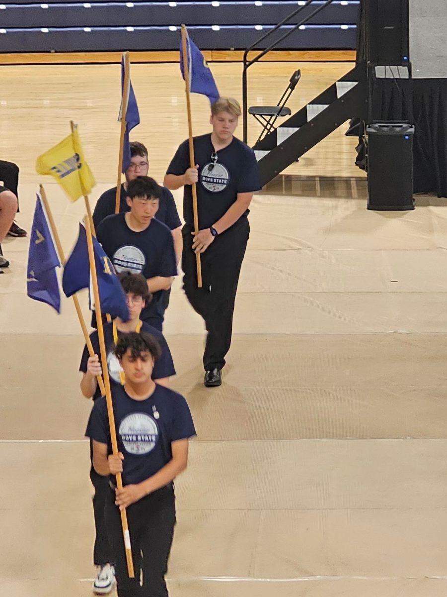 Senior Cameron Peters participates in Hoosier Boys State.