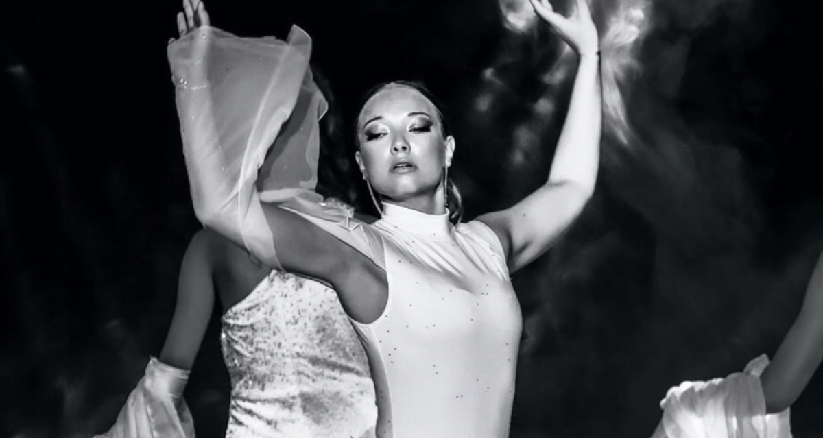 Domitille Blanquart-Barbry performs en pointe, using ballet as a way to stay connected to her passion while adjusting to life in the United States 